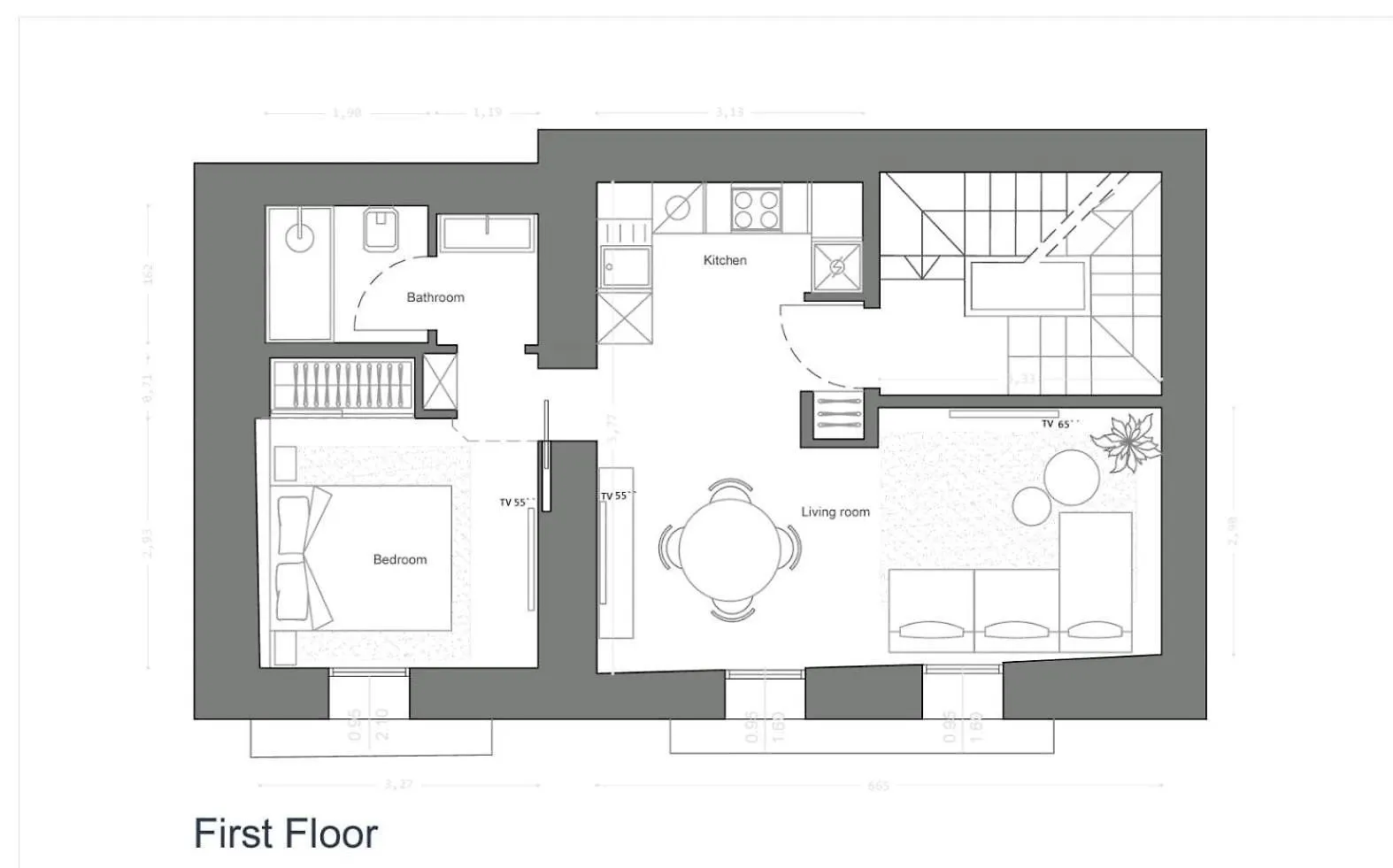 Superior 1Br Apartment - Fully Renovated & Equipped - Prime Location In Historical Centre - Garibaldi#2 - Free Parking Olbia